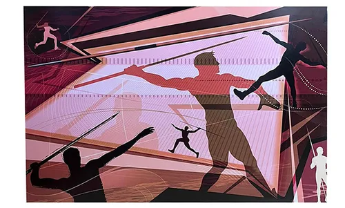 Poster - Javelin throw 120x80cm