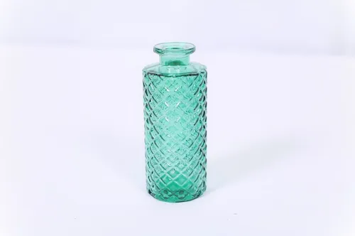 Transparent green vase