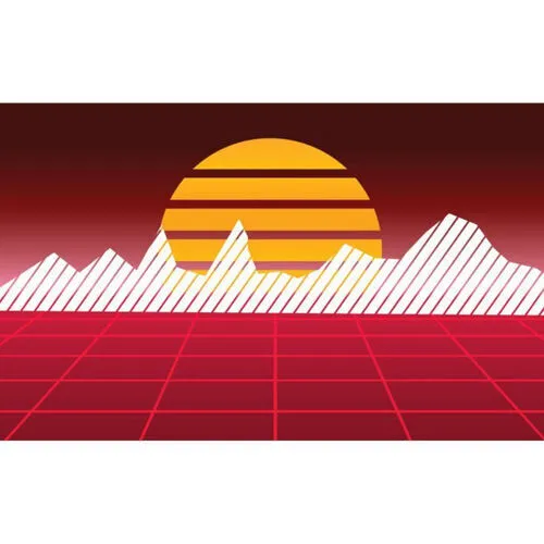 Retro - Sunset Mountain