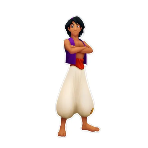 Standee of Aladdin - Aladdin crossed arms