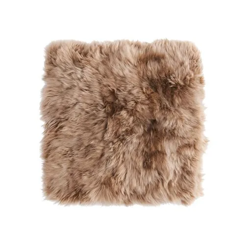 Pillow in beige sheep fur
