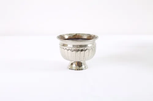 Vintage silver medieval vase