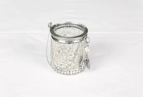 Mini metal candle holder with handle 