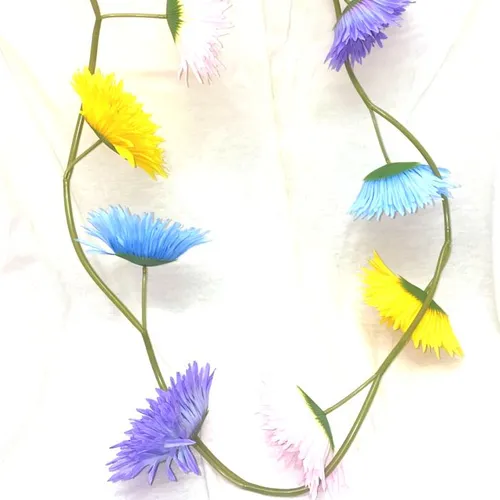 Colored Daisy Garland