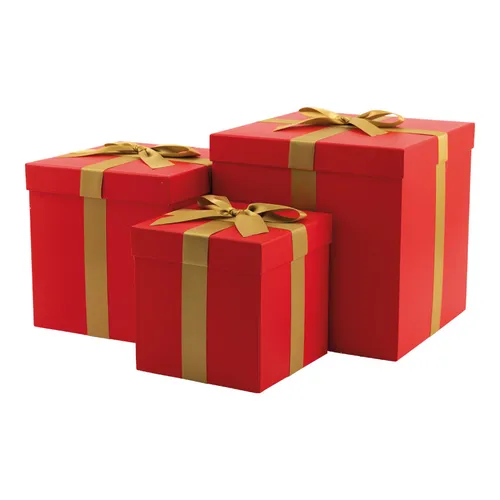 Red and gold gift box