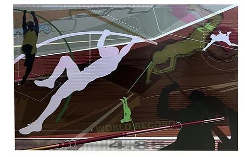 Poster - Pole vault 120x80cm