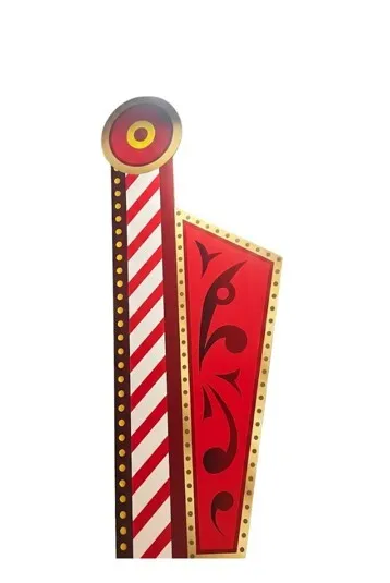 Standee circus corner - 1.05x2.85m