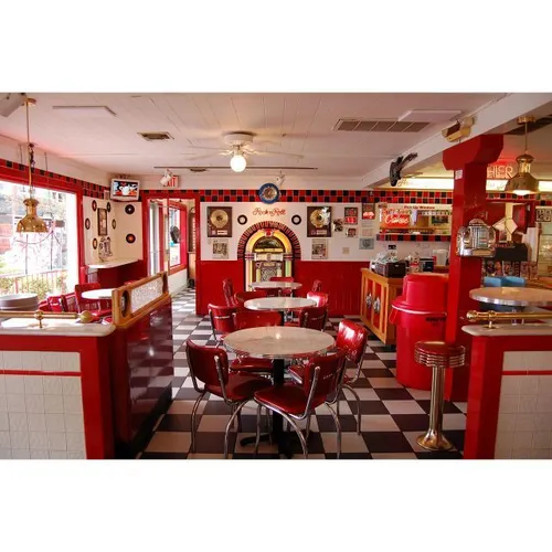 50's - Visual Indoor Cafe Red 3x2m