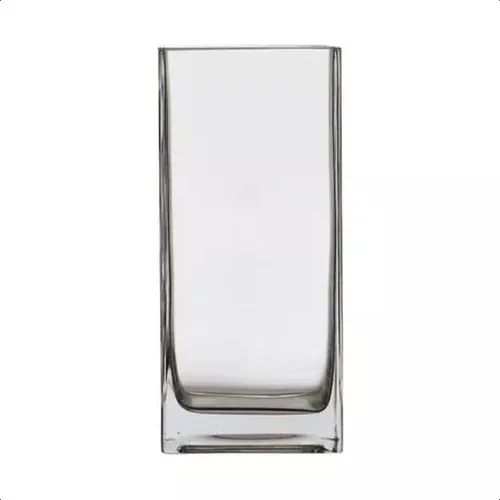 Large flared square vase