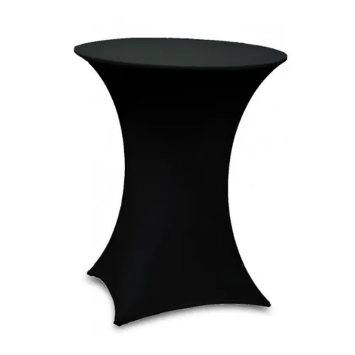Black high table cover Ø60cm