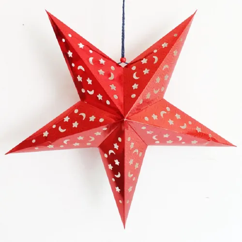 Christmas Stars Red Paper