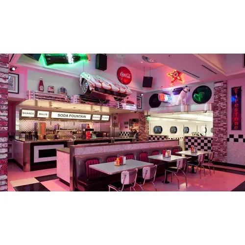 50's - Visual Indoor Cafe Pink 3x2m