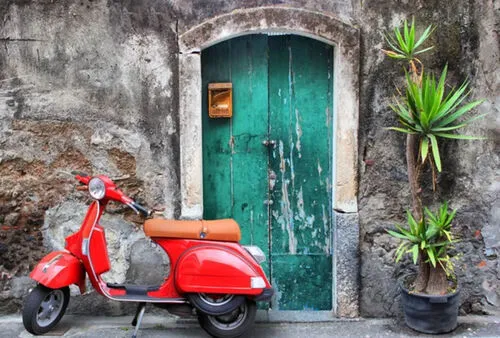 Visual Vespa Italy 3x2m