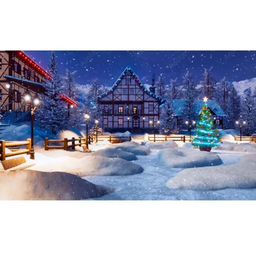 Christmas/Winter - Visual Cartoon Village 3x2m