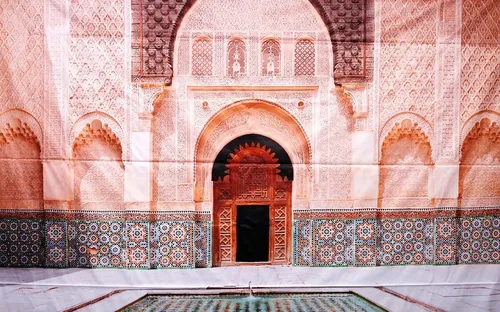 Visual Taj Mahal pink 3x2m