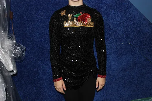 Black Sequin Dress w/ NYC Emblem - MA