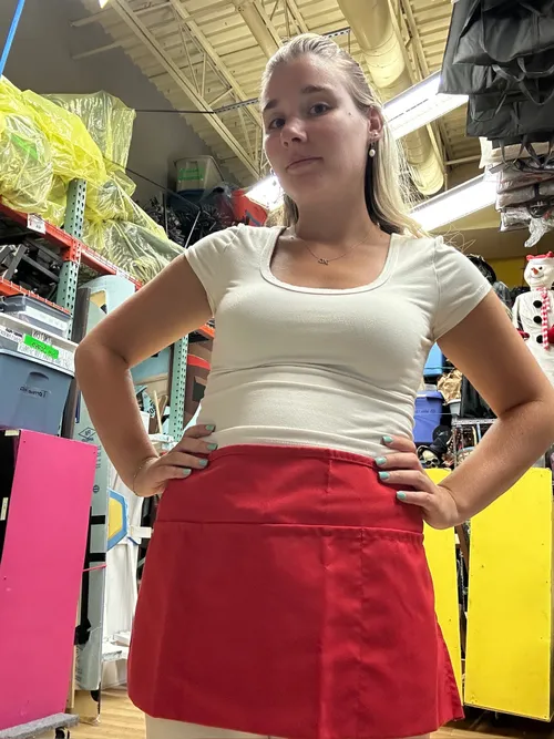 Red Waitress Apron