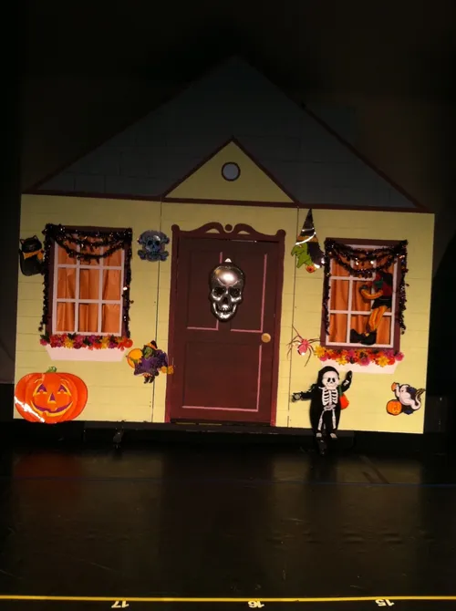 Green Halloween House