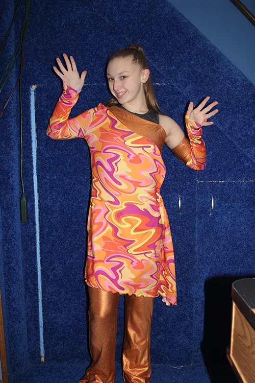 Orange Lamne Pants & Psychedelic Shirt - LA