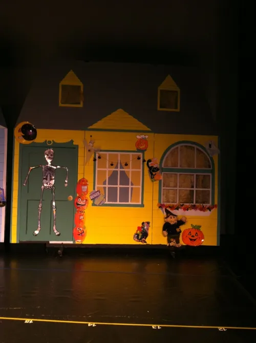 Yellow Halloween House