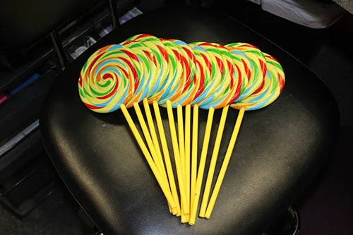 Multicolored Lollipops