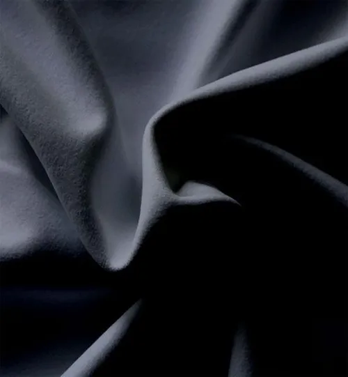 18' Black Performance Velour Drape