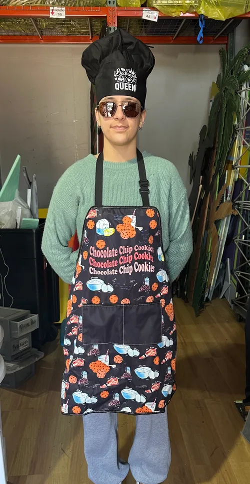 Chocolate Chip Cookie Apron and Hat