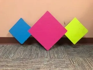 Colorful Diamonds for front of platforms