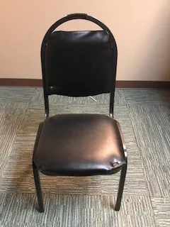 Metal Cushioned Round back chairs