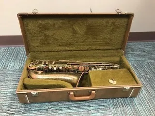 Saxophone and Case