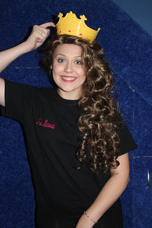 Brown Wig with Crown