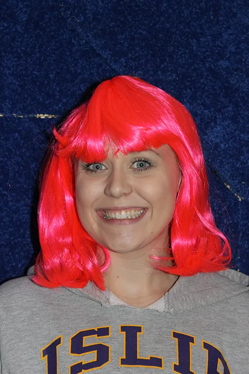 Pink wig with Bangs