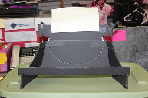 Black Cardboard Typewriters