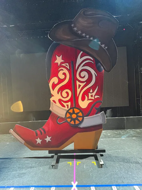 Boot with Cowboy Hat