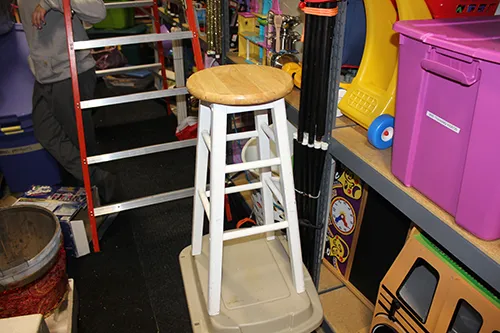 White and Tan Stool