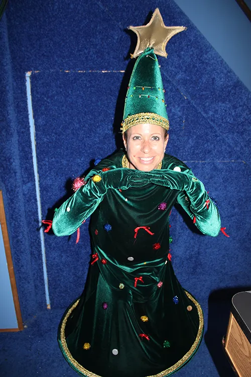 Green Velvet Christmas Tree - SA