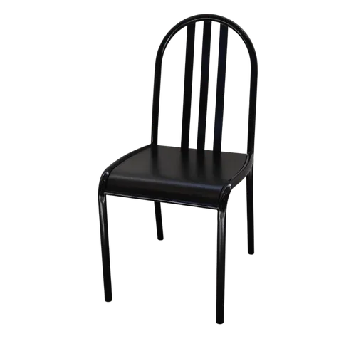 Chaise de brasserie noire