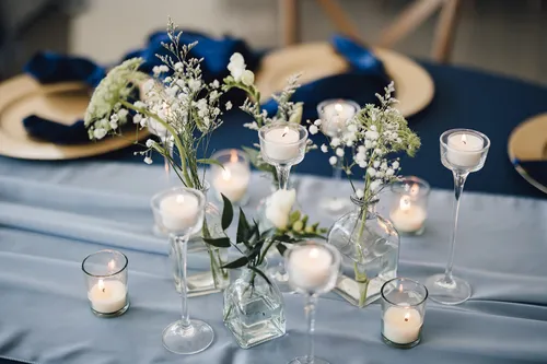 Stemmed Trio Tealight Holders Set