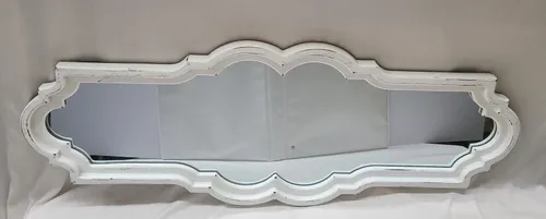 Ornate White Mirror