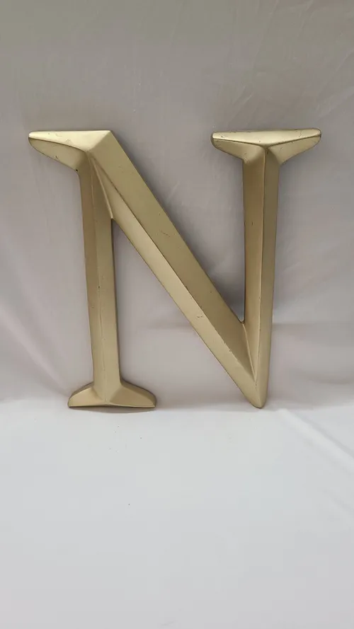 Gold Letter N