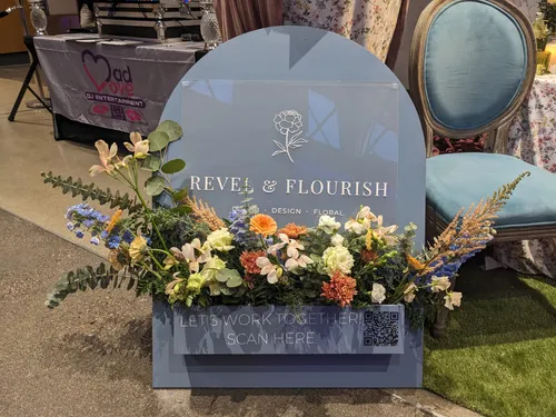 Signage with Planter Box