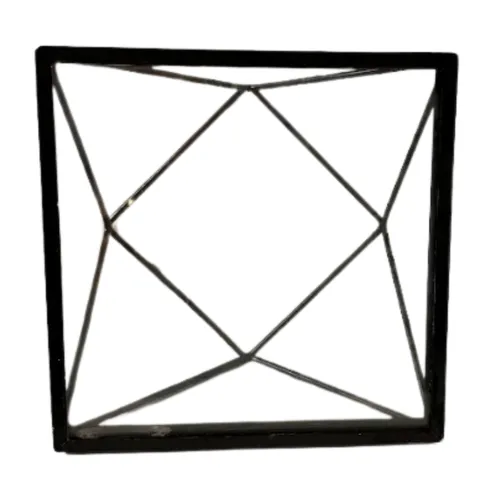 Black Geometric Table Sign