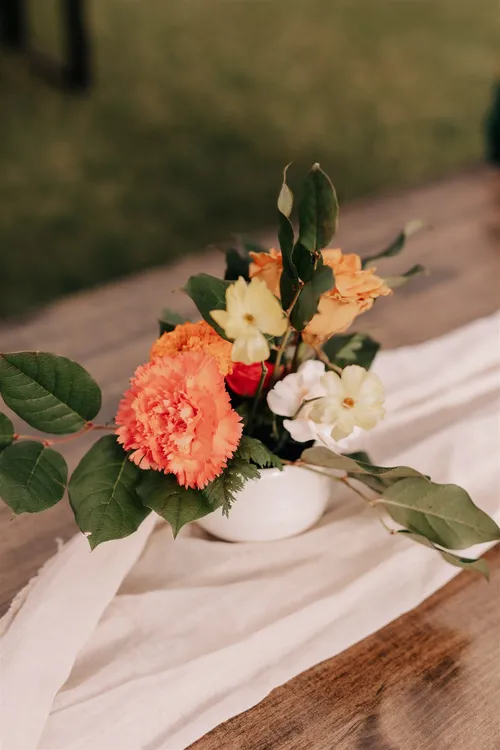 Blush Cheesecloth Table Runner