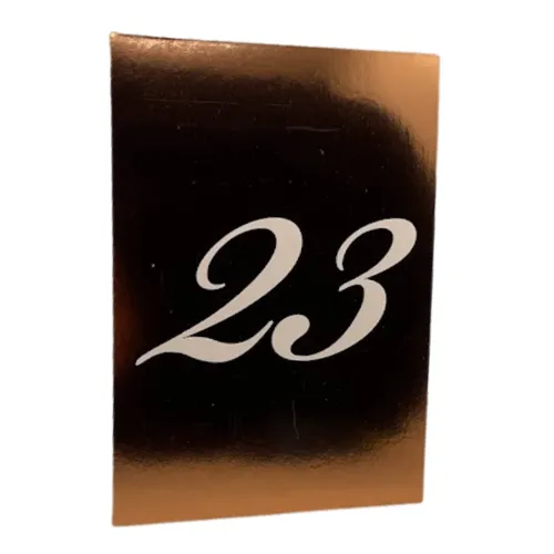 Rose Gold Table Numbers