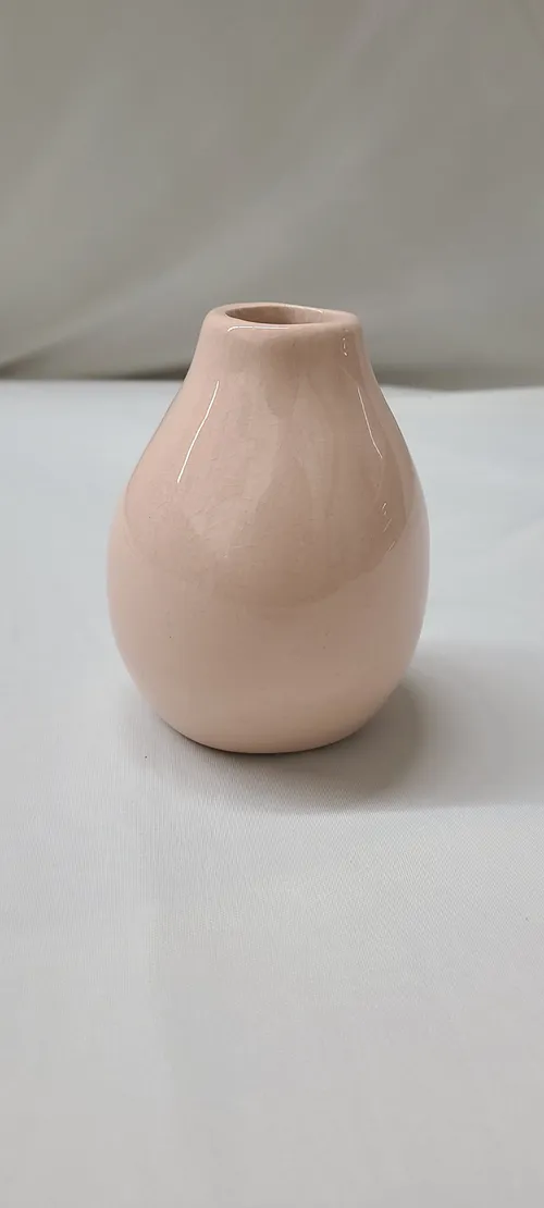 Light Pink Round Ceremic Bud Vases