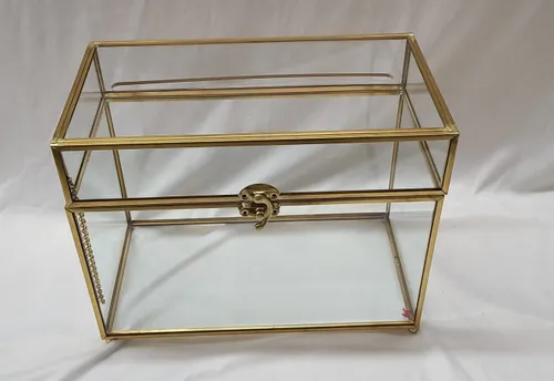 Gold Latched Card Box