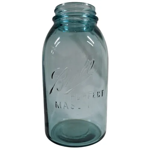 64oz Blue Mason Jar 