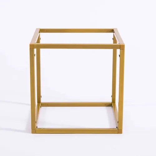 Gold Geometric Cube