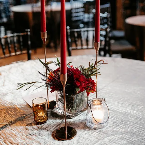 Modern Gold Trio Candlesticks