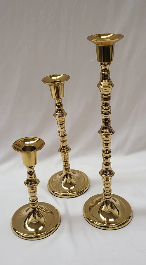 Gold Vintage Trio Candlestick